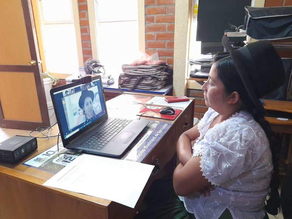 videoconferencia mujer